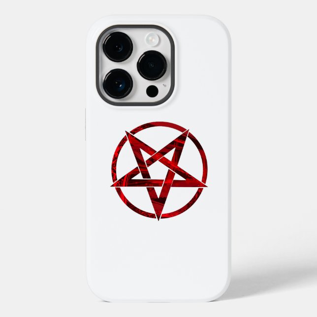 Coques Case-Mate iPhone Pentagramme du Diable Rouge (Verso)