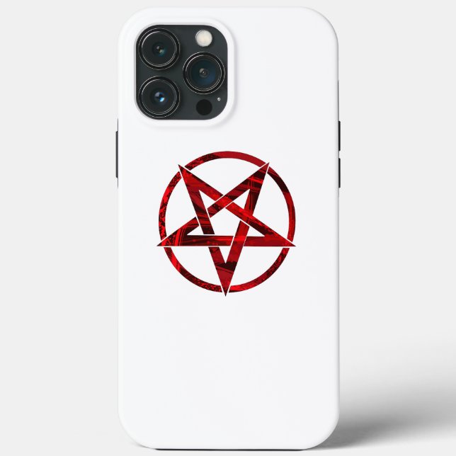 Coques Case-Mate iPhone Pentagramme du Diable Rouge (Verso)