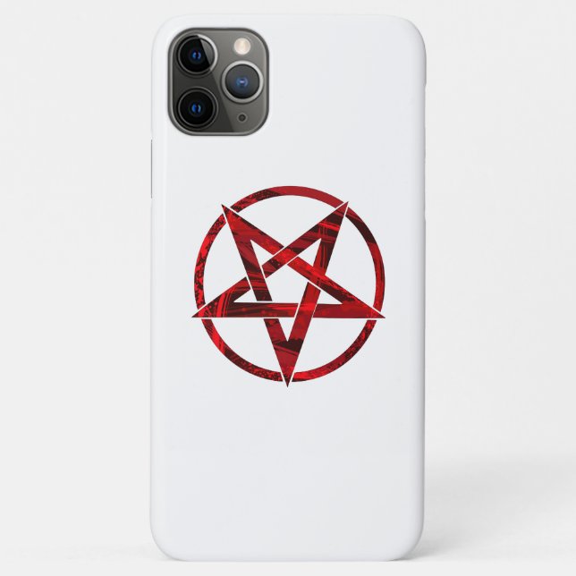 Coques Case-Mate iPhone Pentagramme du Diable Rouge (Dos)