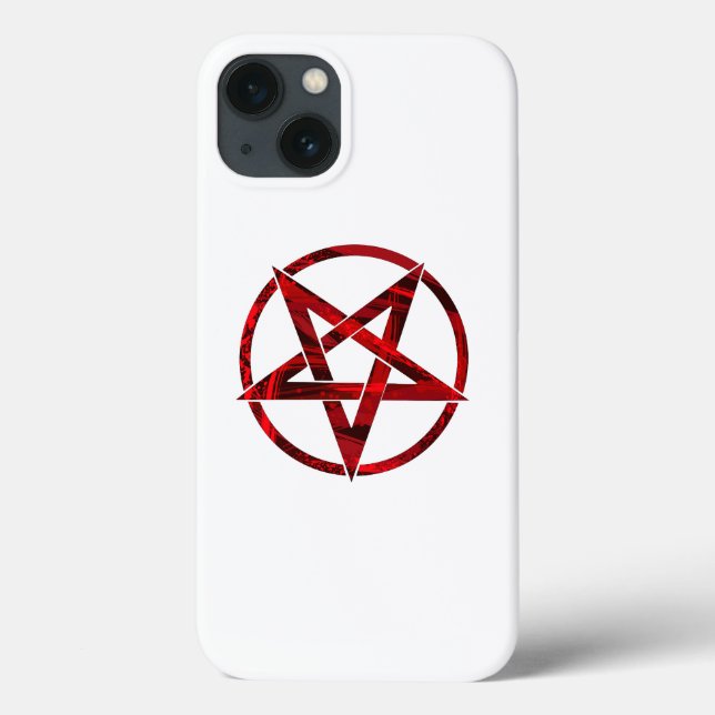 Coques Case-Mate iPhone Pentagramme du Diable Rouge (Verso)