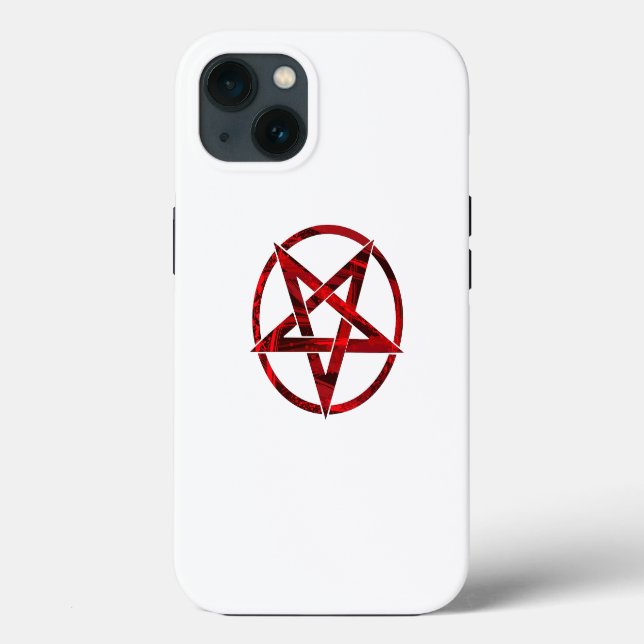 Coques Case-Mate iPhone Pentagramme du Diable Rouge (Verso)