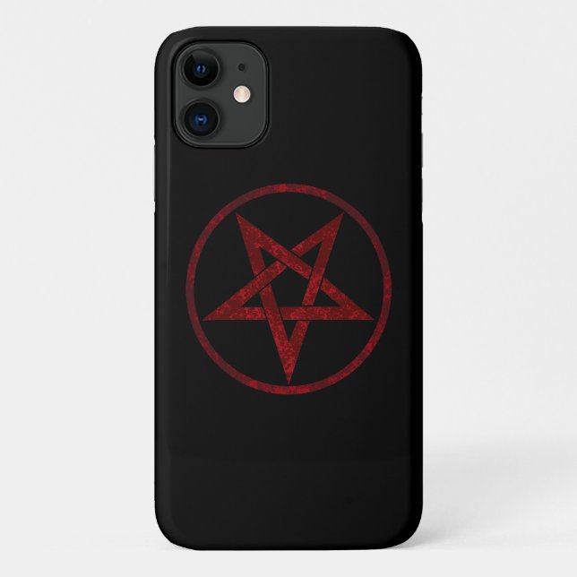 Coques Case-Mate iPhone Pentagramme du Diable Rouge (Dos)