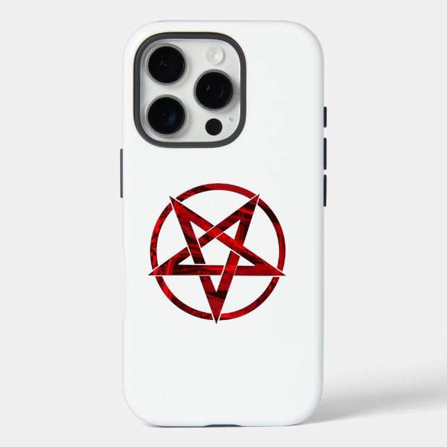 Coques Case-Mate iPhone Pentagramme du Diable Rouge (Verso)