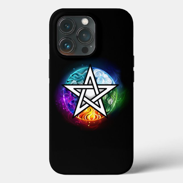 Coques Case-Mate iPhone pentagramme du Wiccan (Verso)