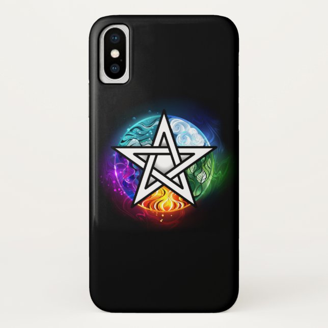 Coques Case-Mate iPhone pentagramme du Wiccan (Dos)