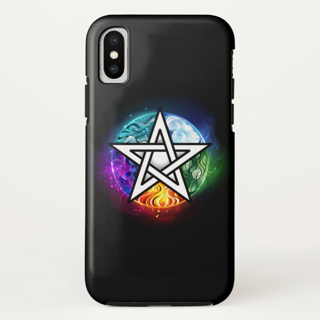 Coques Case-Mate iPhone pentagramme du Wiccan (Dos)