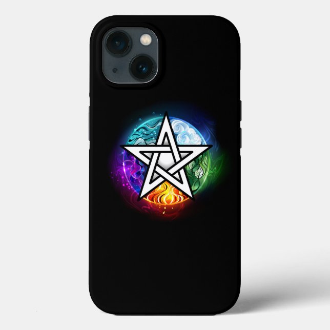 Coques Case-Mate iPhone pentagramme du Wiccan (Verso)