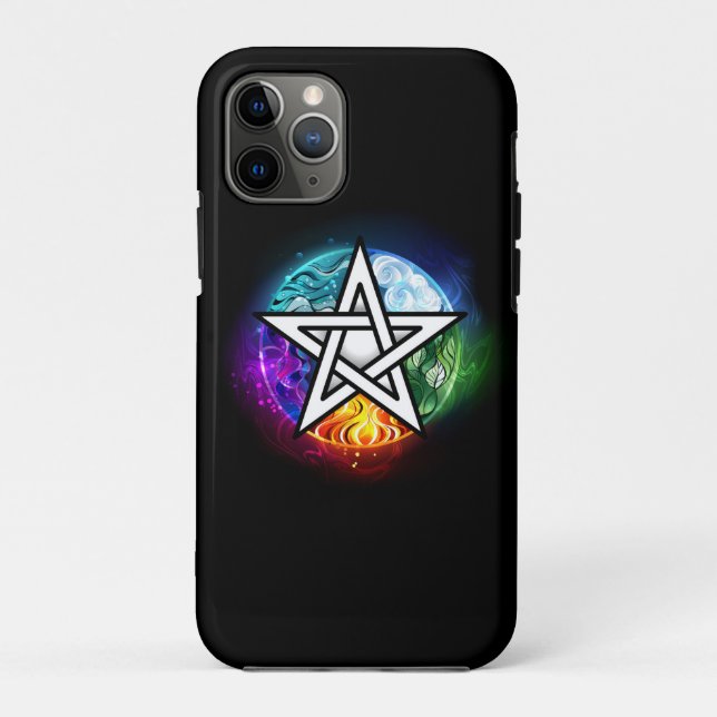 Coques Case-Mate iPhone pentagramme du Wiccan (Dos)