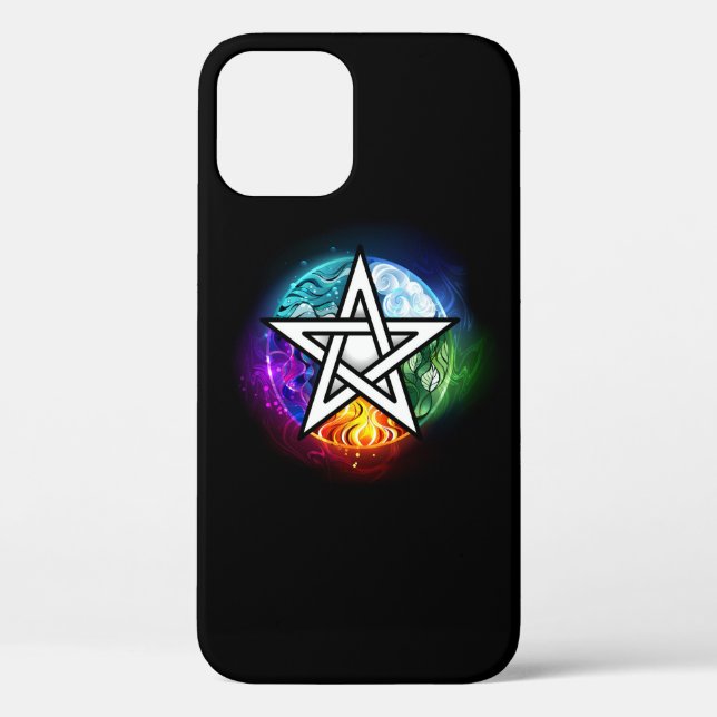 Coques Case-Mate iPhone pentagramme du Wiccan (Verso)