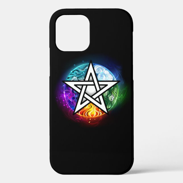 Coques Case-Mate iPhone pentagramme du Wiccan (Verso)