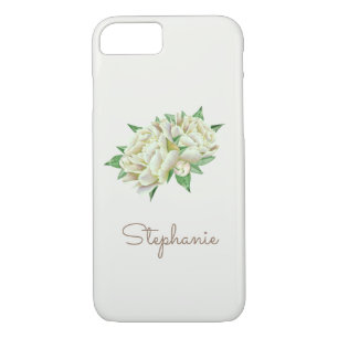 Coque Case-Mate iPhone Peonies de crème jolie aquarelle