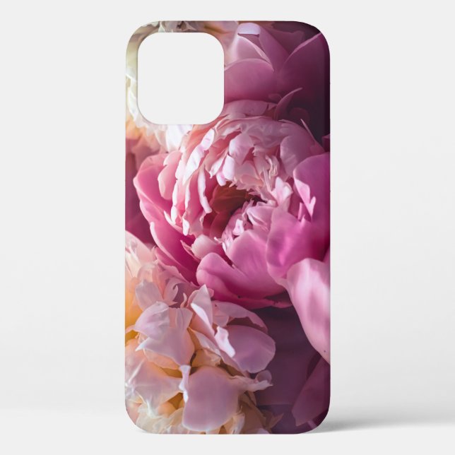 Coques Case-Mate iPhone Peonies roses : Art Floral Luxueux. (Verso)