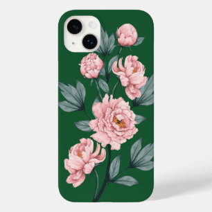 Coque Case-Mate iPhone Peonies roses Fleurs d'Aquarelle Florale
