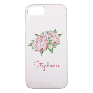 Coques Pour iPhone Peonies roses jolie aquarelle