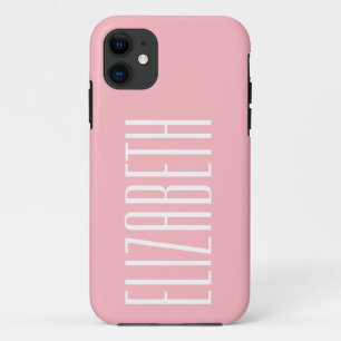 Case-Mate iPhone Case Peony rose couleur solide   Nom minimal
