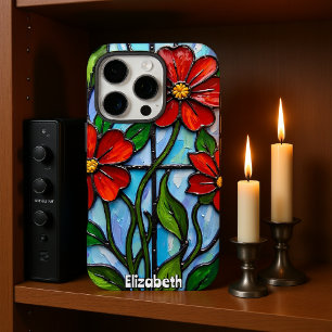 Coque iPhone 16 Pro Pépites artistiques en verre tendu