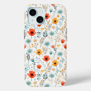 Coque Case-Mate iPhone Pépites colorées Motif floral