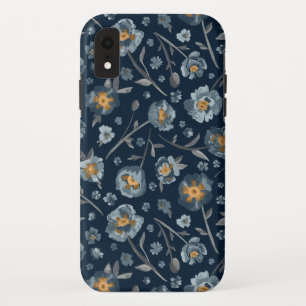 Case-Mate iPhone Case Pépites Floral Modèle bleu