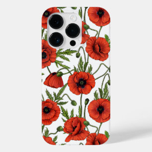 Coque Case-Mate iPhone Pépites, rouge et vert sur blanc