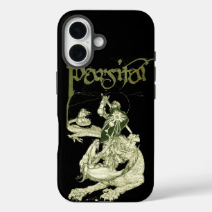 Coque Pour iPhone 16 PERCEVAL COMBATTRE DRAGON, QUEST SAINT-GRAIL Imagi