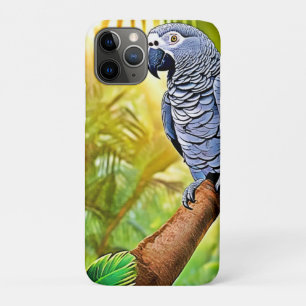 Case-Mate iPhone Case Perche de perroquet gris