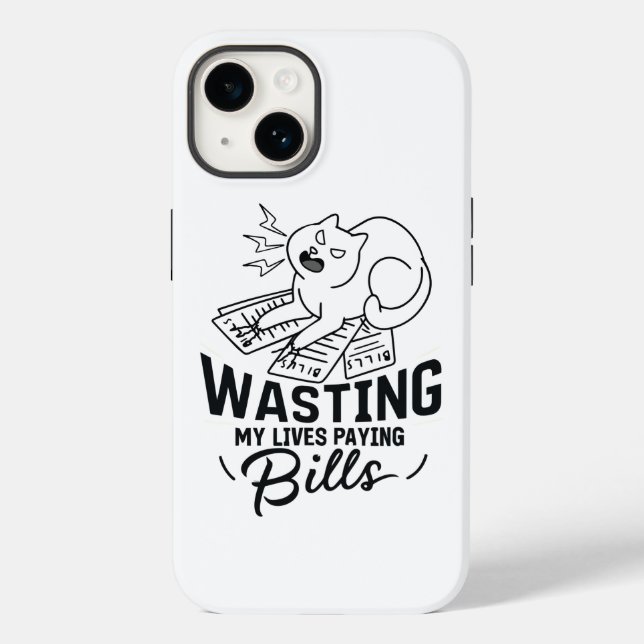 Coques Case-Mate iPhone Perdre ma vie Drôle conception de chats (Verso)
