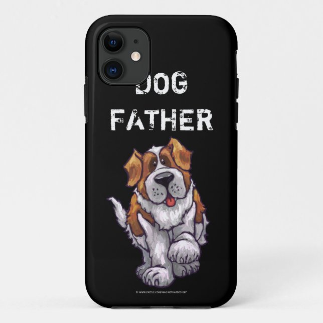 Coques Case-Mate iPhone Père Chien Art Saint Bernard (Dos)