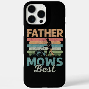 Coque iPhone 16 Pro Max Père mows meilleure fête des pères papa