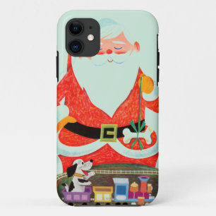 Coques Pour iPhone Père Noël avec le train