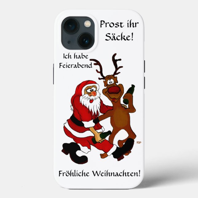 Coques Case-Mate iPhone Père Noël avec orignal (Verso)