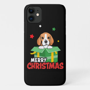 Case-Mate iPhone Case Père Noël Beagle Amoureux de Chien Joyeux Noël Xma