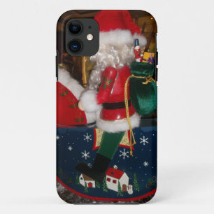 Etui iPhone Case-Mate Père Noël de Noël à cheval avec de l'art de la nei