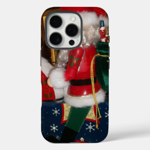 Coques iPhone 16 Pro Père Noël décoré   Impression artistique des fêtes