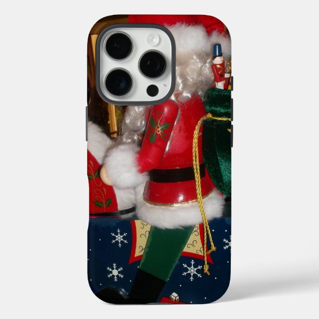 Coques Case-Mate iPhone Père Noël décoré | Impression artistique des fêtes (Verso)