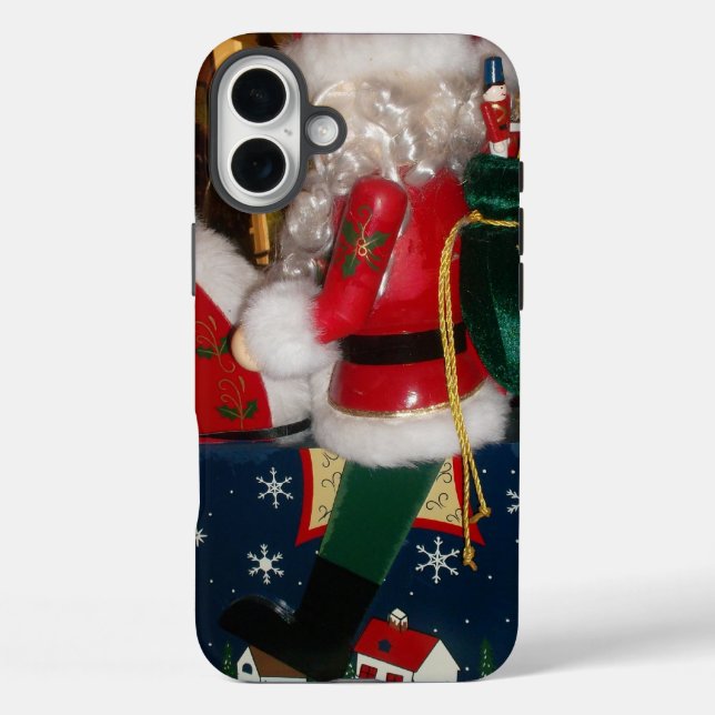Coques Case-Mate iPhone Père Noël décoré | Impression artistique des fêtes (Verso)