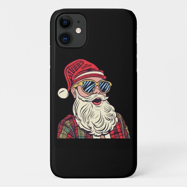 Coques Case-Mate iPhone Père Noël - Drôle (Dos)