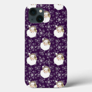 Case-Mate iPhone Case Père Noël et étoiles vintages