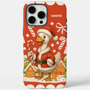 Coque iPhone 16 Pro Max Père Noël Goose Christmas Holiday