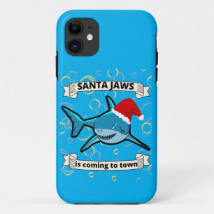 Case-Mate iPhone Case PÈRE NOËL JAWS VIENT À LA VILLE drôle requin de No