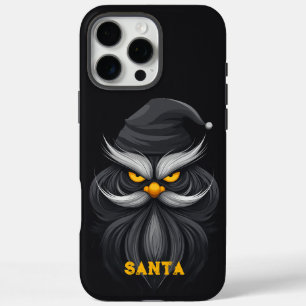 Coque iPhone 16 Pro Max Père Noël noir en colère