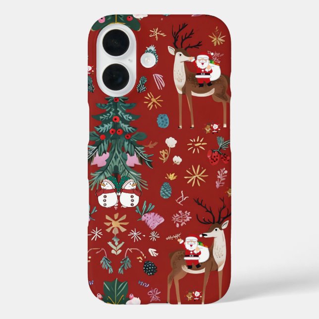 Coques Case-Mate iPhone Père Noël, Père Noël, Père Noël (Verso)