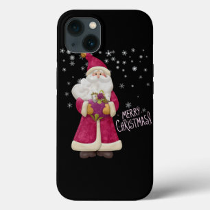 Case-Mate iPhone Case Père Noël rose, Père Noël Vintage, Joyeux Chris