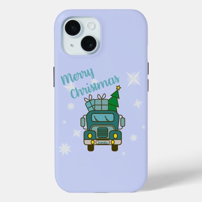 Coques Case-Mate iPhone Père Noël vue de devant Joyeux Noël (Verso)
