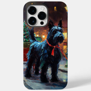 Coque Case-Mate iPhone Période de fêtes de Noël du Terrier Écossais