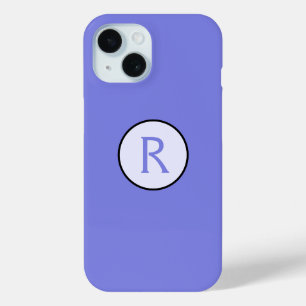 Coque Case-Mate iPhone Périwinkle initial