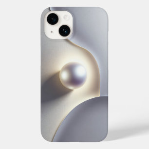 Coque Case-Mate iPhone Perle minimaliste 3D de luxe avec une douce lueur