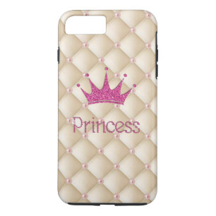Coque iPhone 8 Plus/7 Plus Perles Charmantes Chic ,Diadème, Princesse,Paillet