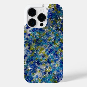 Coque Case-Mate iPhone Perles De Graines Vertes Et Bleues