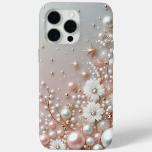 Coque Case-Mate iPhone Perles dorées modernes élégantes mignonnes pour la