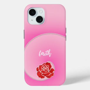 Coque Case-Mate iPhone Perles roses et dégradé de spirale rose